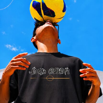 Joga Bonito Oversized Cotton T-Shirt | NJR Edition (BLACK)
